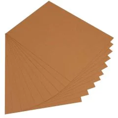 Carton de Bricolage 700 x 1000 mm - Fauve - 300 g/m² FOLIA Lot de 10