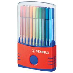 Photo STABILO : Lot de 20 stylos-feutres Pen 68 - ColorParade Rouge 6820-04