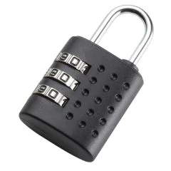 Cadenas à combinaison - 3 chiffres - Noir 28 mm : JSA Visuel