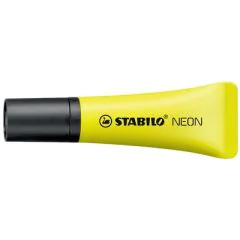 Photo Surligneur à pointe biseautée jaune : STABILO Néon 72/24