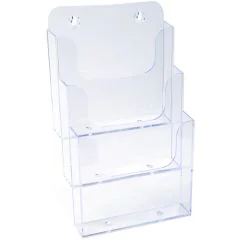 Porte-documents de table - A5 vertical - 3 compartiments - Cristal : EXACOMPTA image