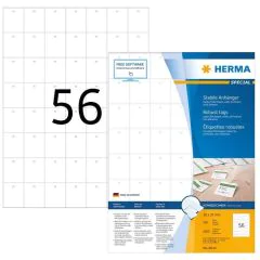 Etiquettes à suspendre imprimables et perforées 30 x 37 mm - Blanc HERMA 