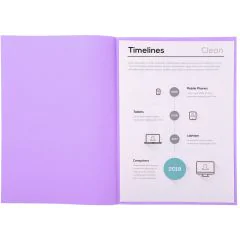 Sous-chemises pour dossier A4 Lilas EXACOMPTA 850116E