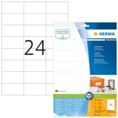 Étiquettes adhésives blanches - Multi-usages - 70,0 x 37,0 mm Herma 8644