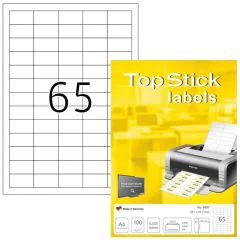 Étiquettes adhésives blanches 38,1 x 21,2 mm TOP STICK
