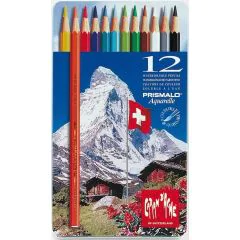Étui de 12 Crayons de couleurs Prismalo - Assortiment : CARAN D'ACHE Modèle