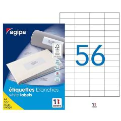 Etiquettes adhésives 52,5 x 21,2 mm AGIPA 118992