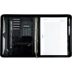 Serviette-Classeur A4 en simili cuir - MASSA Noir : ALASSIO Image