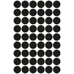 Photo Pastilles adhésives 12 mm - Noir AVERY Étiquettes rondes