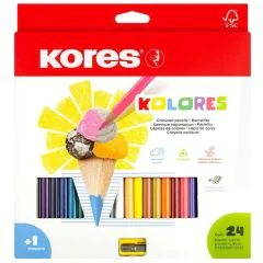 Étui de 24 Crayons de couleur Kolores KORES