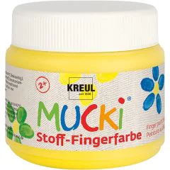 Gouache aux doigts pour Textile MUCKI - 150 ml - Jaune : KREUL Visuel