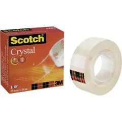 Ruban adhésif Crystal Clear 600 - 19 mm x 66 m : SCOTCH C6001966 