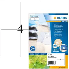 Étiquettes adhésives blanches - 105 x 148 mm HERMA Lot de 320