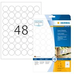 Étiquettes adhésives rondes Diamètre 30 mm HERMA 10915