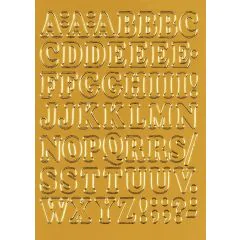 HERMA 4183 : Etiquettes à lettres autocollantes - Or / Or - 12 mm