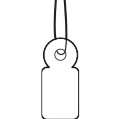 HERMA 6949 : Lot de 1000 étiquettes à trou et ficelle - 10 x 22 mm