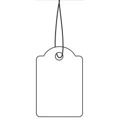 HERMA  : Lot de 1000 étiquettes à trou et ficelle 6915 - 25 x 38 mm (Affichage de prix)