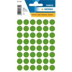 HERMA 1855 : Lot de 240 étiquettes adhésives rondes - 13 ,0 mm - Vert foncé