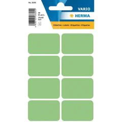 HERMA 3695 : Lot de 40 étiquettes adhésives - 26,0 x 40,0 mm - Vert