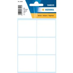 HERMA 3753 : Lot de 42 étiquettes adhésives - 36,0 x 40,0 mm - Blanc