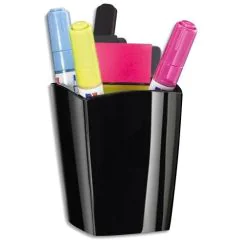 Image Pot à crayons magnétique - Noir CEP Glass Board