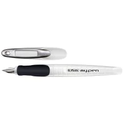 Photo Stylo plume My Pen - Droitier - Blanc / Noir HERLITZ