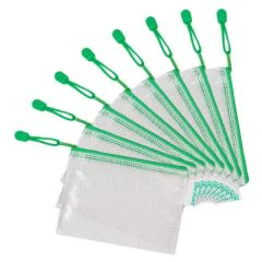 Photo Sac à fermeture éclair A6 - 175 x 125 mm - Vert TARIFOLD