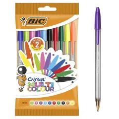 Photo Stylo à bille Cristal multicolor - Assortiment : BIC Lot de 10 image