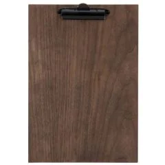 Photo Porte bloc en bois à pince - Format A4 - Marron SECURIT Walnut
