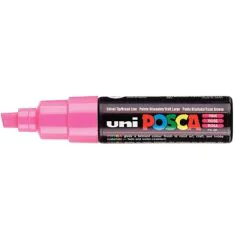 Marqueur peinture Posca PC 8K - Pointe biseautée de 8 mm - Rose Image