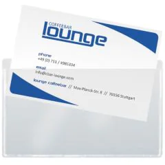 Photo Pochettes autocollantes pour cartes de visite - 90 x 55 mm SIGEL 