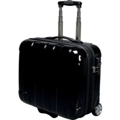 Valise avec Trolley en polycarbonate - OVERNIGHT Noir : JSA Photo