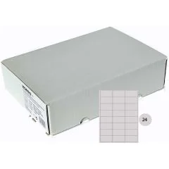 Étiquettes adhésives blanches 70 x 37 mm KORES Lot de 12000