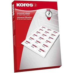 Étiquettes adhésives blanches 70 x 37 mm  KORES L7037