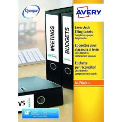 Etiquettes Dos de classeur - 38 x 192 mm - Blanc : AVERY Lot de 175 Image