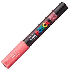 Marqueur Peinture Posca PC 1MC - Corail : UNI-BALL visuel
