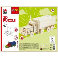 Photo Puzzle 3D en bois - Camion MARABU KIDS