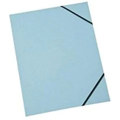 Photo Chemise à élastiques A4 - Bleu : ELBA Carte Forte