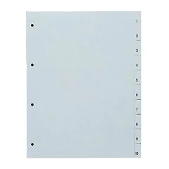 Photo Intercalaire numérique en plastique - 1 à 10 - A4 : PRO-OFFICE