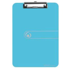 Photo Porte-bloc en plastique transparent - Format A4 - Bleu : HERLITZ 11205671