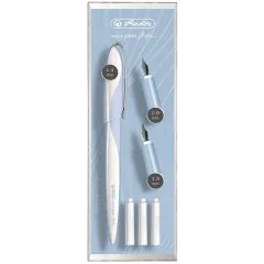 Photo Stylo plume pour Calligraphie - 0,9 / 1,4 / 1,9 mm Kit de 3 HERLITZ My pen Nicewriter Light Blue