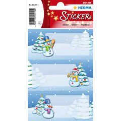 Photo Etiquettes adhésives de Noël - Paysage d'hiver HERMA