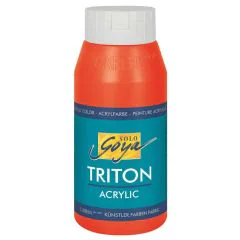 Photo Peinture acrylique Triton Acryl Basic - 750 ml - Rouge C. KREUL flacon