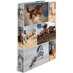Classeur à 4 anneaux - Dos de 35 mm - Chevaux HERMA Image