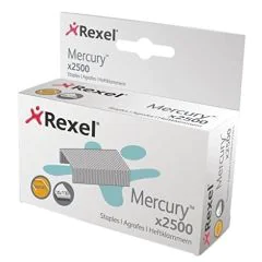 Photo Boite de 2500 agrafes zinguées - Mercury : REXEL 2100928