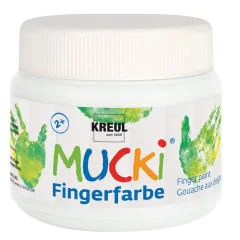 Photo Peinture aux doigts MUCKI - 150 ml - Blanc C. KREUL 23101