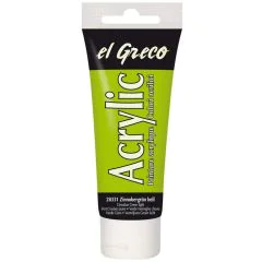 Peinture acrylique EL Greco - 75 ml - Vert sinople clair KREUL tube