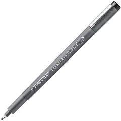 Photo Stylo feutre à encre Noir - Pointe Biseautée - 0,3 à 3 mm : STAEDTLER (308 C2-9)