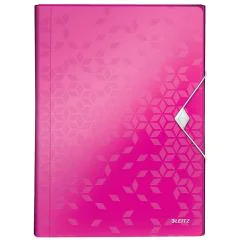 Photo Trieur Chemise A4 - 6 compartiments - Rose LEITZ Wow Fermé