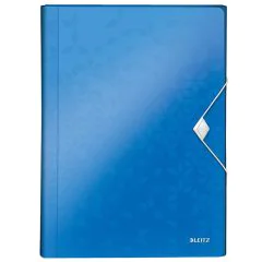 Photo Trieur Chemise A4 - 6 compartiments - Bleu LEITZ Wow Fermé